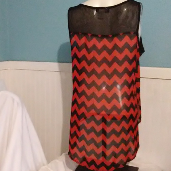 SALE P. Inc Sheer Tank Top. Size S - Picture 3 of 5